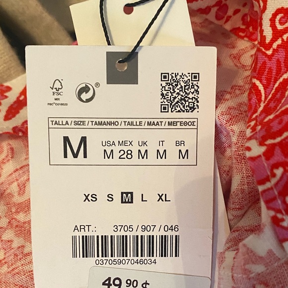 NWT: Zara Linen Mini Skirt - Picture 6 of 8